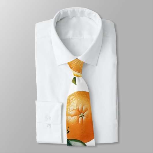 Cravate Motif orange (Attaché)