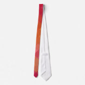 Cravate Motif orange rose Zigzag (Dos)