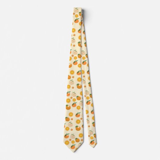 Cravate Motif Oranges (Devant)
