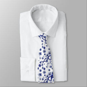Cravate Motif oriental de branche de Sakura