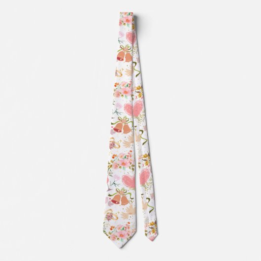 Cravate motif ornements mariages (Devant)