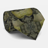 Cravate Motif Oval Banded Agate Gemstone Four Part (Roulé)