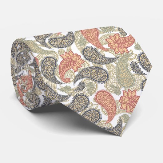 Cravate Motif Paisley (Roulé)