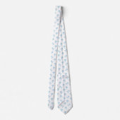 Cravate Motif palmier tropical bébé bleu (Dos)