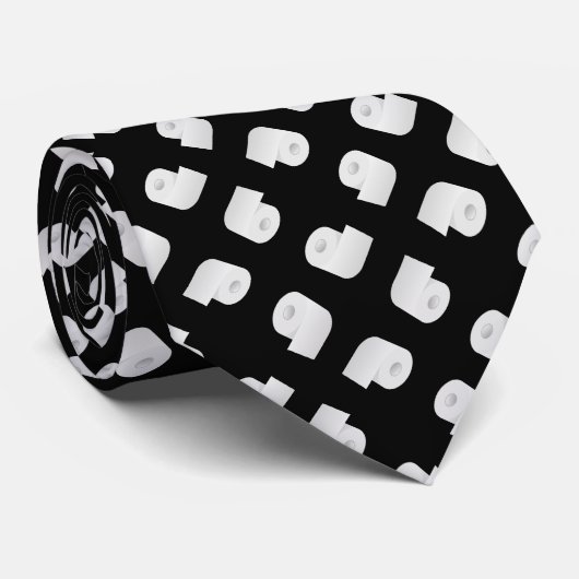Cravate Motif papier toilette (Roulé)