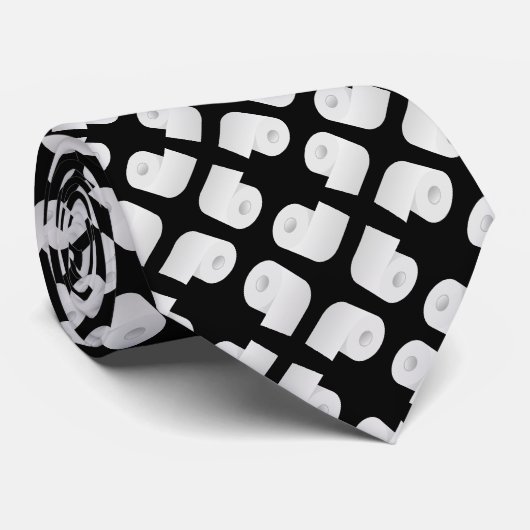Cravate Motif papier toilette (Roulé)