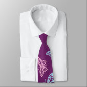 Cravate Motif papillon coloré (Attaché)