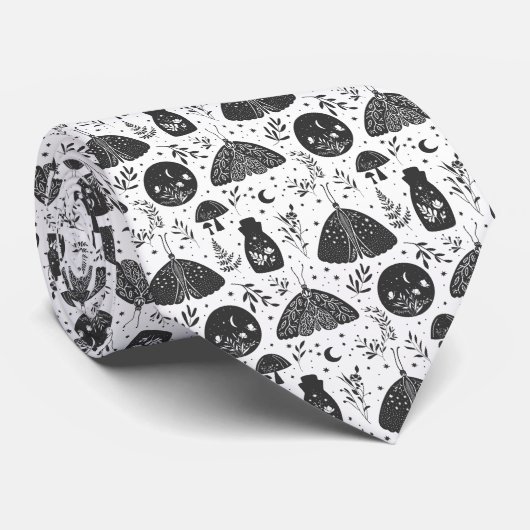 Cravate Motif Papillon de Nuit (Roulé)