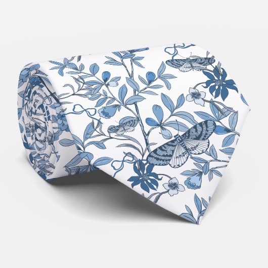 Cravate Motif Papillon de Nuit (Roulé)