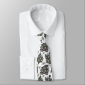 Cravate Motif Papillon de Nuit (Attaché)
