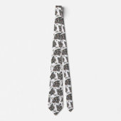 Cravate Motif Papillon de Nuit (Devant)