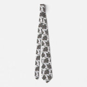 Cravate Motif Papillon de Nuit (Dos)
