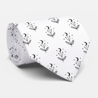 Cravate Motif Papillon de Nuit