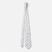Cravate Motif Papillon de Nuit (Dos)