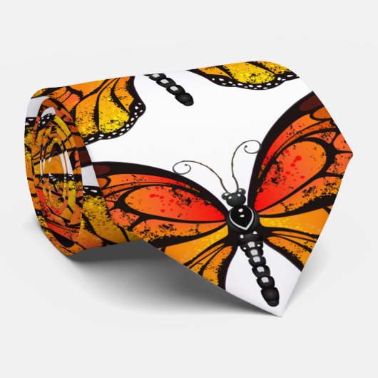 Cravate Motif papillon Monarch (Roulé)