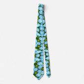 Cravate Motif Pastel Blue Tulip (Devant)