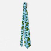 Cravate Motif Pastel Blue Tulip (Dos)