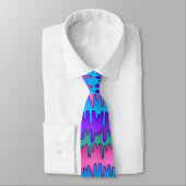 Cravate Motif Pastel Goth Emo Scene Drippy (Attaché)