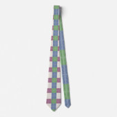 Cravate Motif pastel Patchwork Plaid (Devant)