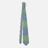Cravate Motif pastel Patchwork Plaid (Dos)