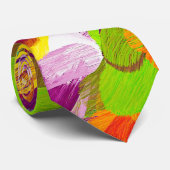 Cravate Motif pastel radial abstrait #3 (Roulé)