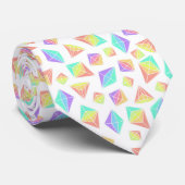 Cravate Motif Pastel Rainbow Crystals (Roulé)