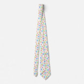 Cravate Motif Pastel Rainbow Crystals (Dos)