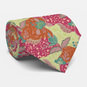 Cravate Motif patchwork coloré bohème