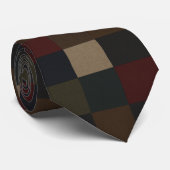 Cravate Motif Patchwork Dans Un Style Élégant (Roulé)