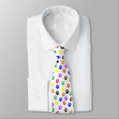 Cravate Motif PawPrints coloré (Attaché)