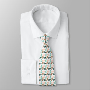 Cravate Motif Peachy Green Horn
