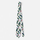 Cravate Motif Peacock coloré (Devant)