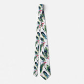 Cravate Motif Peacock coloré (Dos)