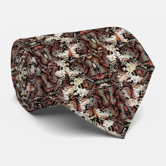 Cravate Motif Peau de Serpent (Roulé)