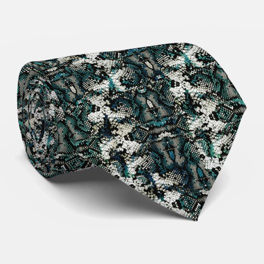 Cravate Motif Peau de Serpent  (Roulé)