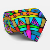 Cravate Motif Peint À La Main Et Numériquement Art 27 (Roulé)