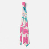 Cravate Motif personnalisé couleur Aardvark Pastel (Dos)