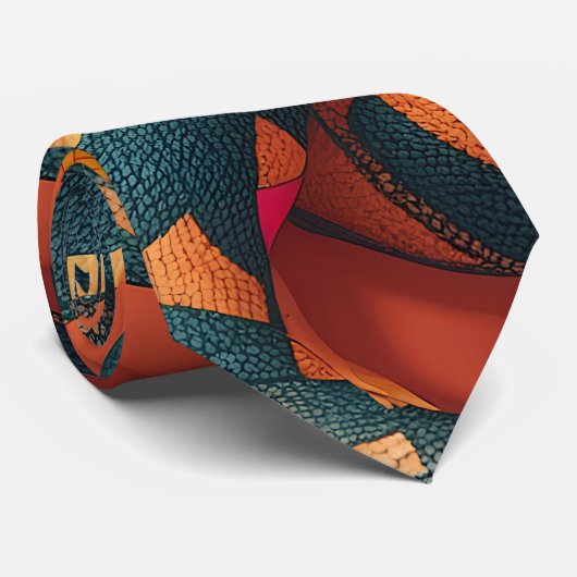 Cravate Motif personnalisé couleur Moth Apple (Roulé)