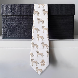 Cravate Motif personnalisé monogramme Labrador Retriever c