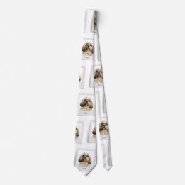 Cravate Motif photo animal de compagnie chih Tzu Chien Chi
