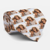 Cravate Motif photo famille partout imprimer - photo Carré (Roulé)