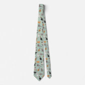 Cravate Motif pimpant mignon de chat de minous (Devant)