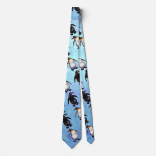 Cravate Motif pingouin