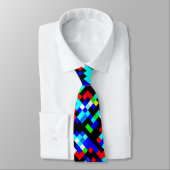 Cravate Motif Pixel multicolore (Attaché)