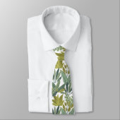 Cravate motif plante (Attaché)