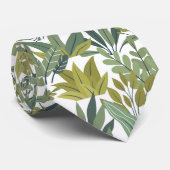 Cravate motif plante (Roulé)