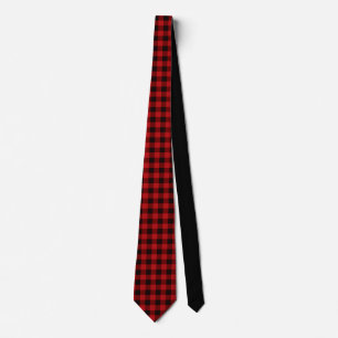 Cravate Motif plat noir rouge classique