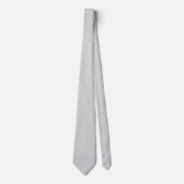 Cravate Motif pointillé gris argent sur gris clair (Devant)