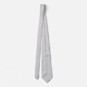 Cravate Motif pointillé gris argent sur gris clair (Dos)