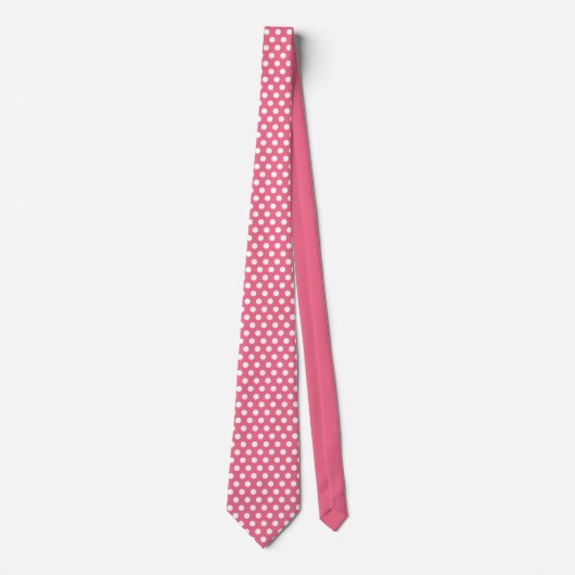 Cravate Motif Pois minimal Rogue Pink (Devant)